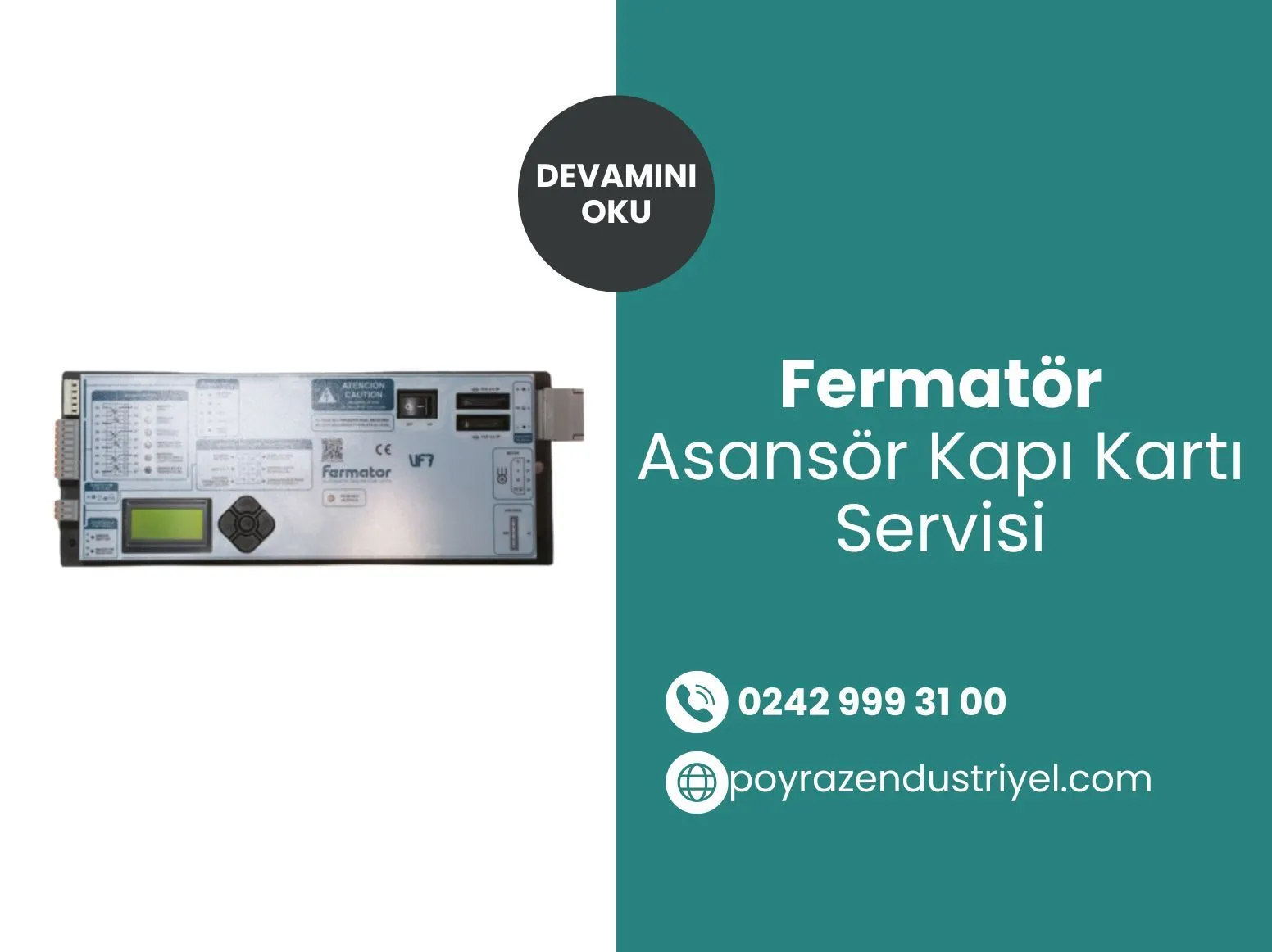 Fermatör Asansör Kapı Kartı Servisi